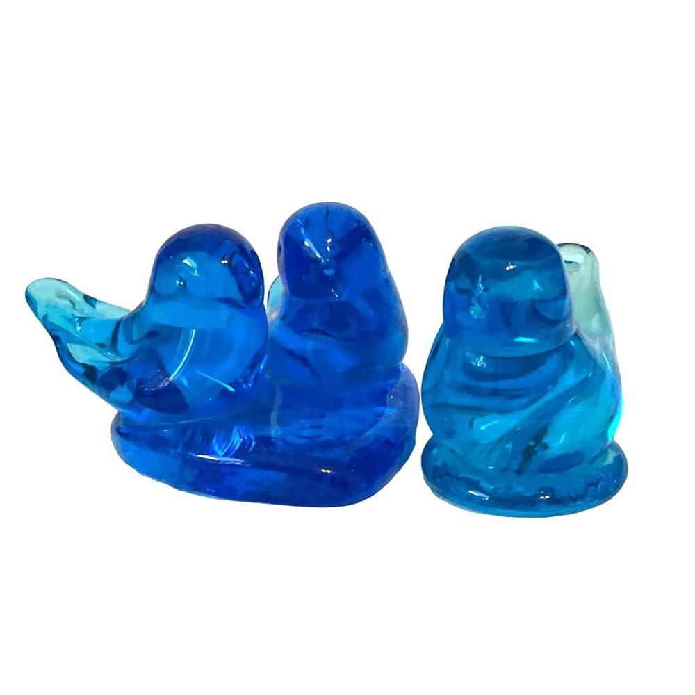 Leo Ward Bluebirds of Happiness Pair Vintage Signed 1988